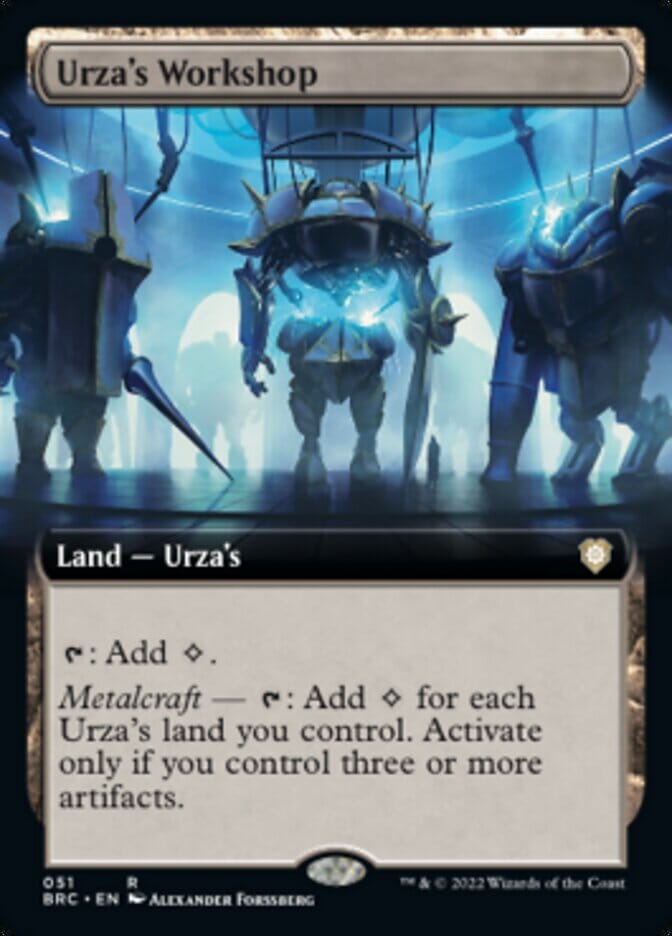 Urza's Workshop (Extended Art) [The Brothers' War Commander] MTG Single Magic: The Gathering  | Multizone: Comics And Games