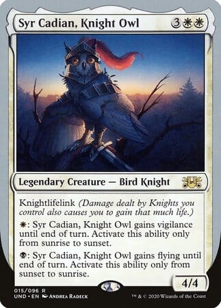 Syr Cadian, Knight Owl [Unsanctioned] MTG Single Magic: The Gathering  | Multizone: Comics And Games