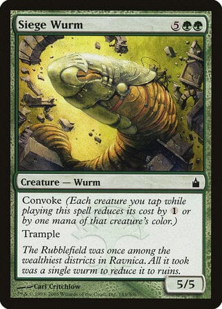 Siege Wurm [Ravnica: City of Guilds] MTG Single Magic: The Gathering  | Multizone: Comics And Games