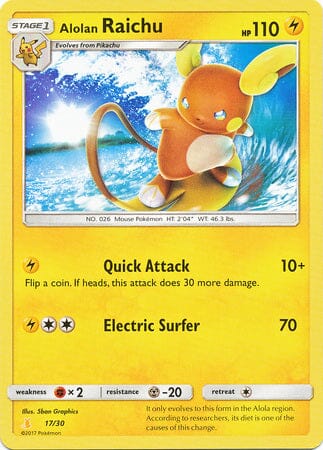 Alolan Raichu (17/30) [Sun & Moon: Trainer Kit - Alolan Raichu] Pokemon Single Pokémon  | Multizone: Comics And Games