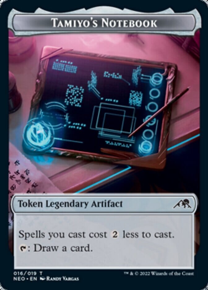 Tamiyo's Notebook Token [Kamigawa: Neon Dynasty Tokens] MTG Single Magic: The Gathering  | Multizone: Comics And Games