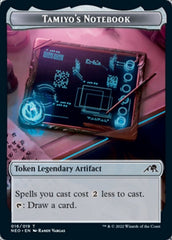 Samurai // Tamiyo's Notebook Double-sided Token [Kamigawa: Neon Dynasty Tokens] MTG Single Magic: The Gathering  | Multizone: Comics And Games