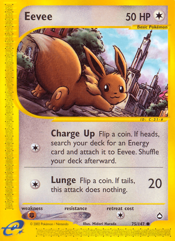 Eevee (75/147) [Aquapolis] Pokemon Single Pokémon  | Multizone: Comics And Games