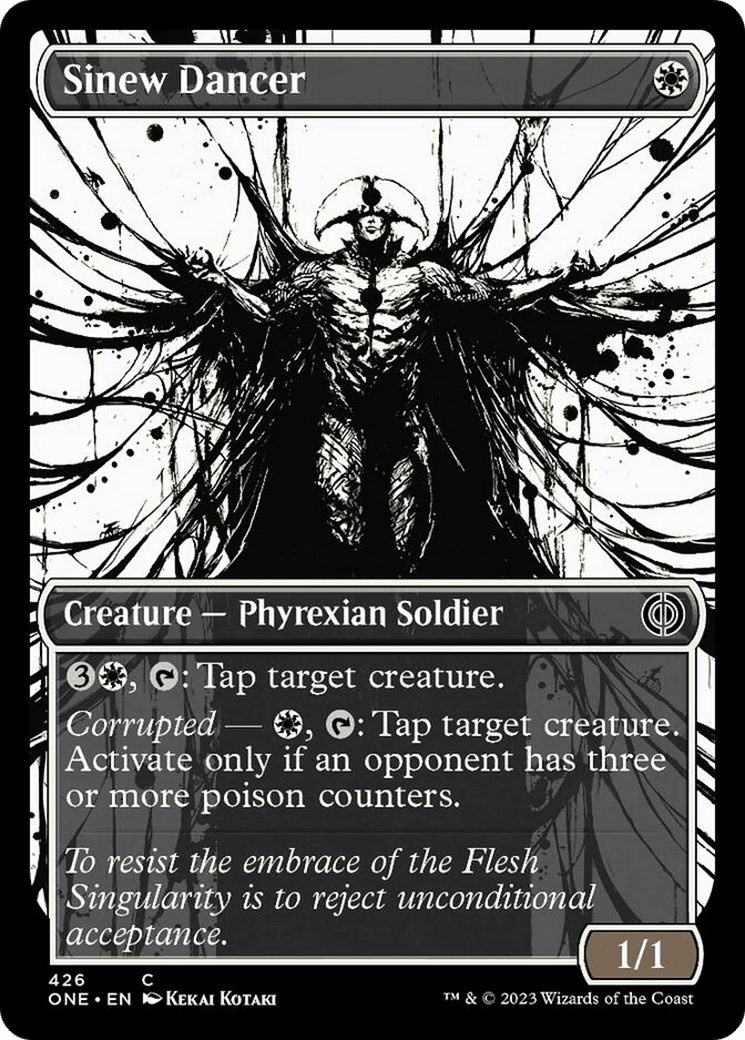Sinew Dancer (Showcase Ichor Step-and-Compleat Foil) [Phyrexia: All Will Be One] MTG Single Magic: The Gathering  | Multizone: Comics And Games