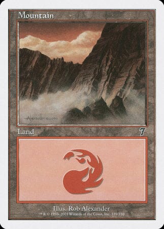 Mountain (339) [Seventh Edition] MTG Single Magic: The Gathering  | Multizone: Comics And Games