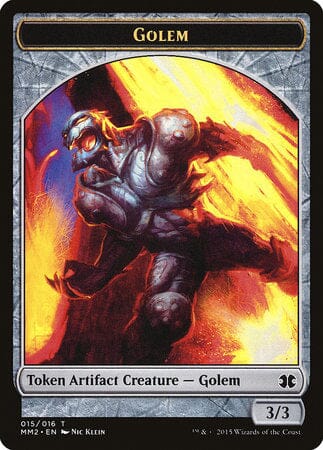 Golem Token [Modern Masters 2015 Tokens] MTG Single Magic: The Gathering  | Multizone: Comics And Games
