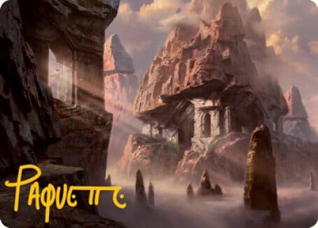 Mountain (277) Art Card (Gold-Stamped Signature) [Dungeons & Dragons: Adventures in the Forgotten Realms Art Series] MTG Single Magic: The Gathering  | Multizone: Comics And Games