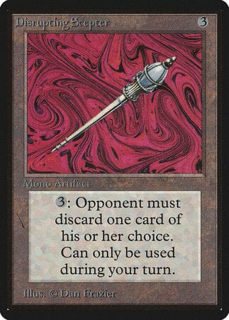Disrupting Scepter [Limited Edition Beta] MTG Single Magic: The Gathering  | Multizone: Comics And Games