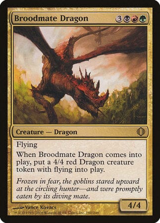 Broodmate Dragon [Shards of Alara] MTG Single Magic: The Gathering  | Multizone: Comics And Games