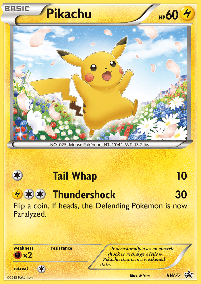 Pikachu (BW77) [Black & White: Black Star Promos] Pokemon Single Pokémon  | Multizone: Comics And Games