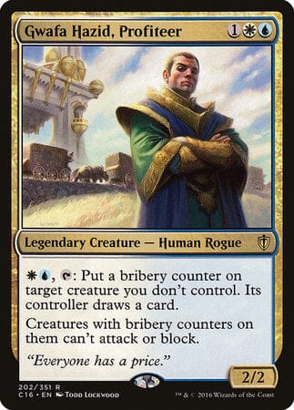 Gwafa Hazid, Profiteer [Commander 2016] MTG Single Magic: The Gathering  | Multizone: Comics And Games