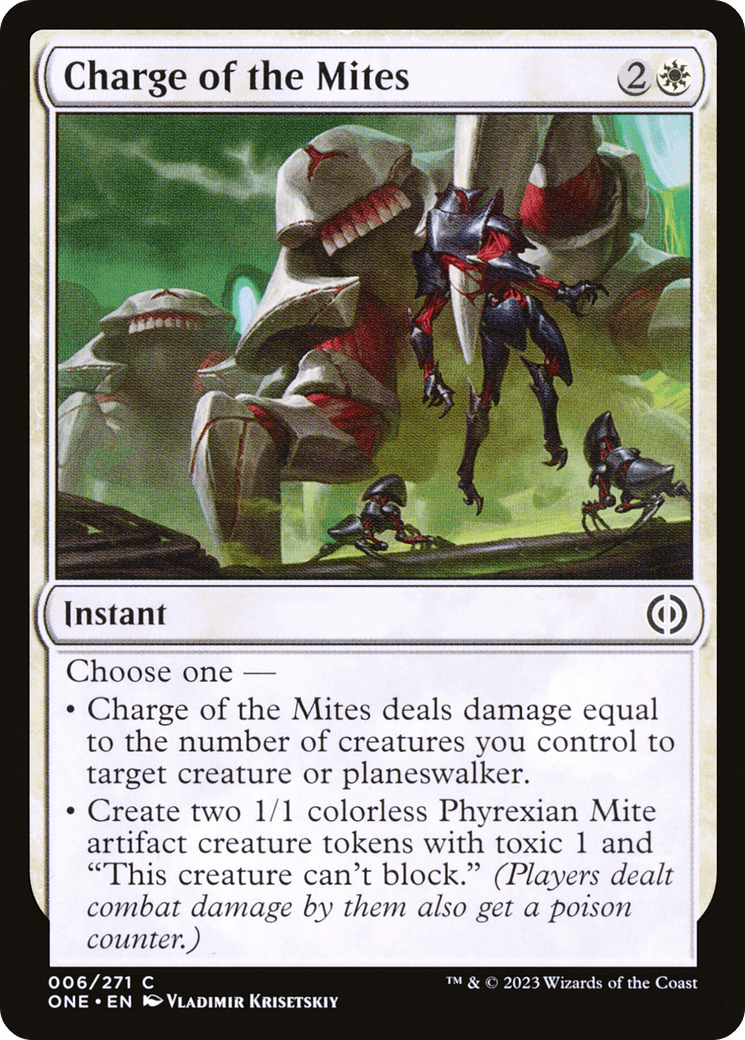 Charge of the Mites [Phyrexia: All Will Be One] MTG Single Magic: The Gathering  | Multizone: Comics And Games