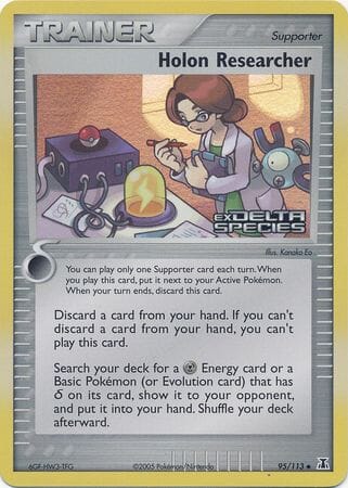 Holon Researcher (95/113) (Stamped) [EX: Delta Species] Pokemon Single Pokémon  | Multizone: Comics And Games
