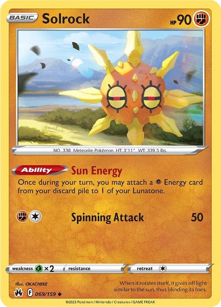 Solrock (069/159) [Sword & Shield: Crown Zenith] Pokemon Single Pokémon  | Multizone: Comics And Games