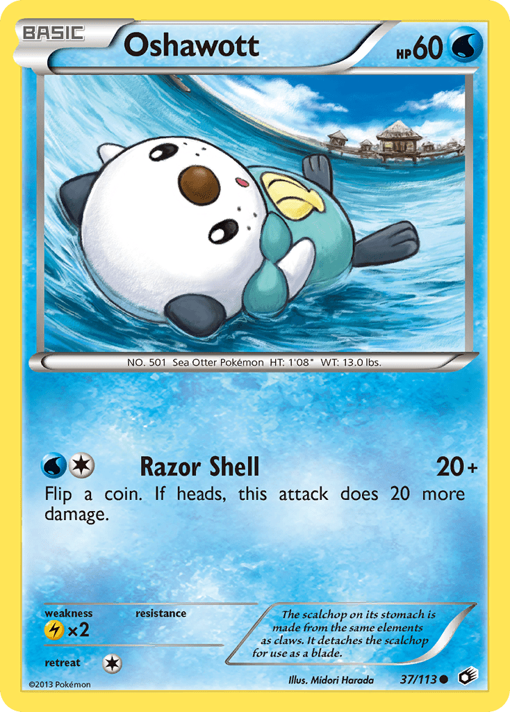Oshawott (37/113) [Black & White: Legendary Treasures] Pokemon Single Pokémon  | Multizone: Comics And Games
