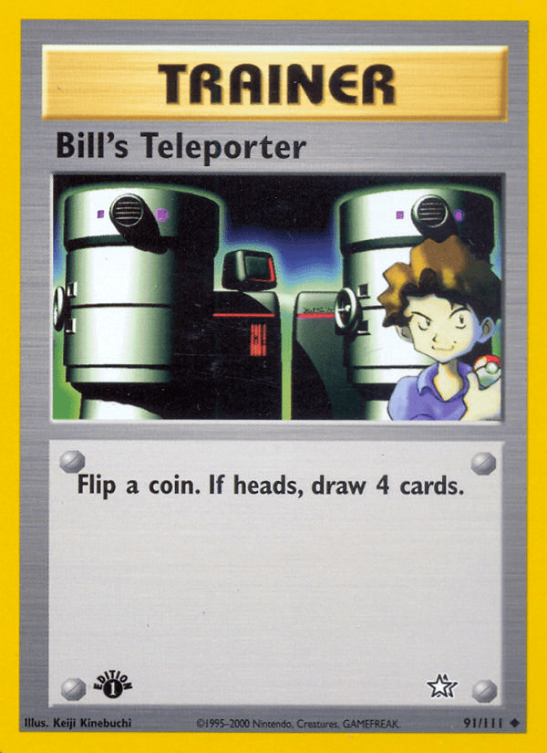 Bill's Teleporter (91/111) [Neo Genesis 1st Edition] Pokemon Single Pokémon  | Multizone: Comics And Games