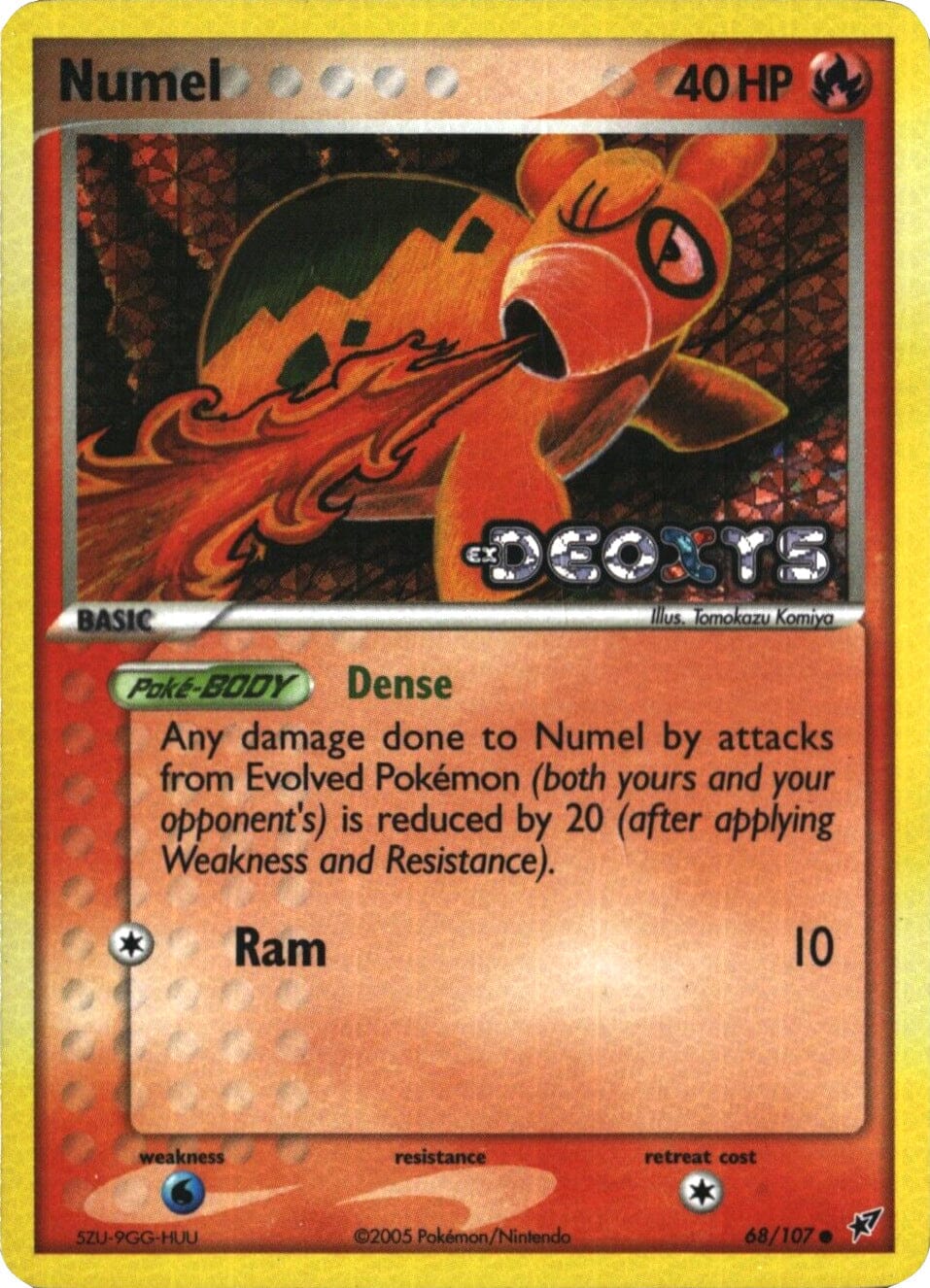 Numel (68/107) (Stamped) [EX: Deoxys] Pokemon Single Pokémon  | Multizone: Comics And Games