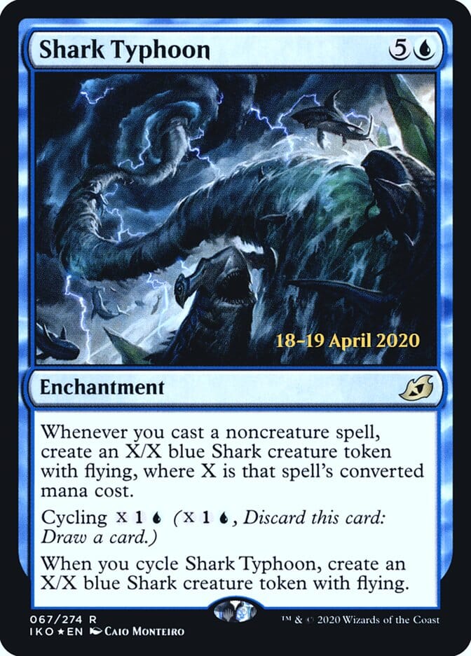 Shark Typhoon [Ikoria: Lair of Behemoths Prerelease Promos] MTG Single Magic: The Gathering  | Multizone: Comics And Games