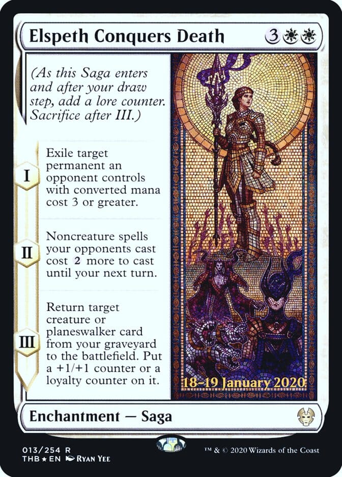 Elspeth Conquers Death [Theros Beyond Death Prerelease Promos] MTG Single Magic: The Gathering  | Multizone: Comics And Games