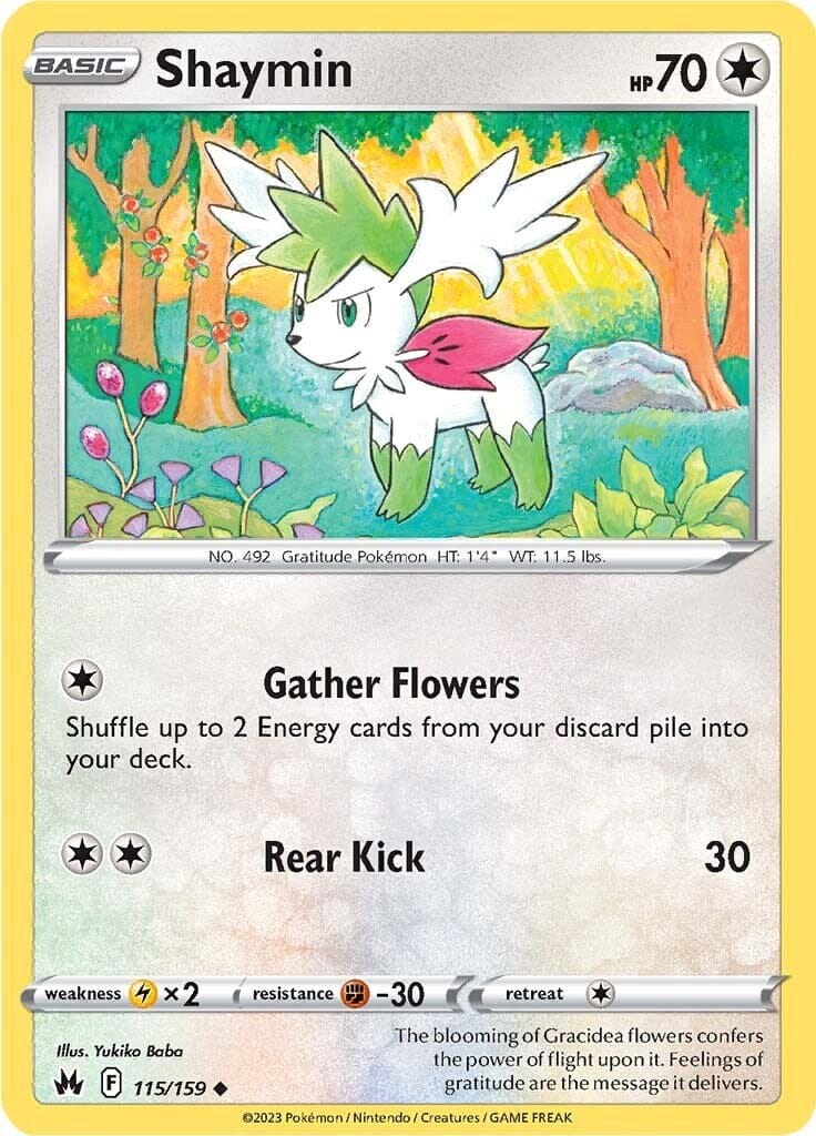 Shaymin (115/159) [Sword & Shield: Crown Zenith] Pokemon Single Pokémon  | Multizone: Comics And Games