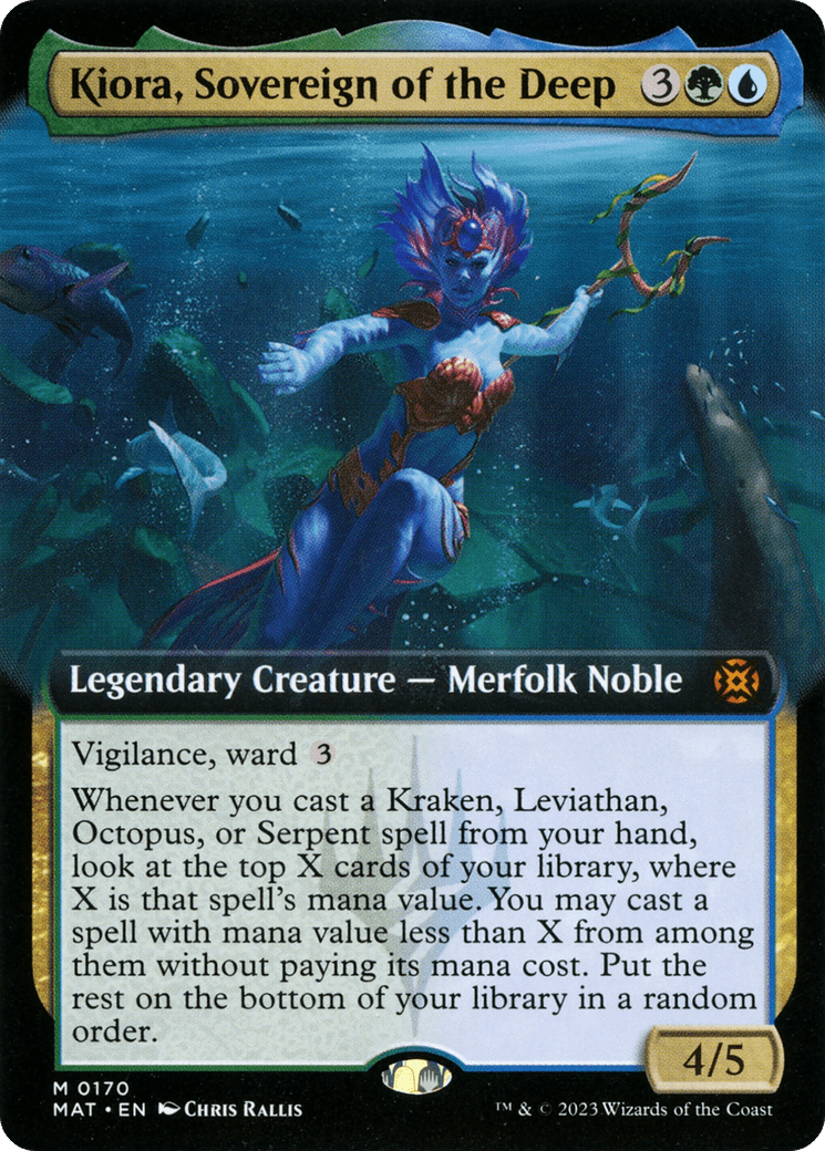 Kiora, Sovereign of the Deep (Extended Art) [March of the Machine: The Aftermath] MTG Single Magic: The Gathering  | Multizone: Comics And Games
