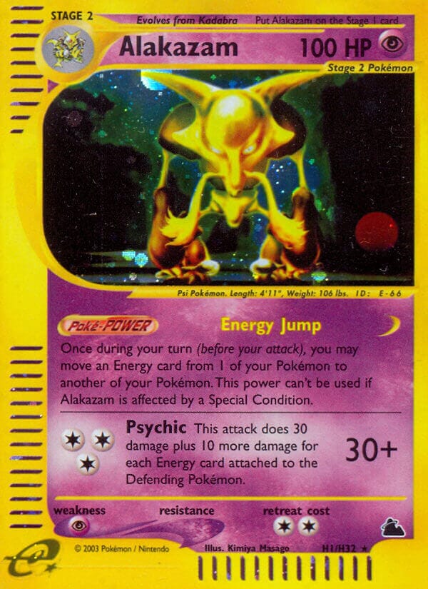 Alakazam (H1/H32) [Skyridge] Pokemon Single Pokémon  | Multizone: Comics And Games