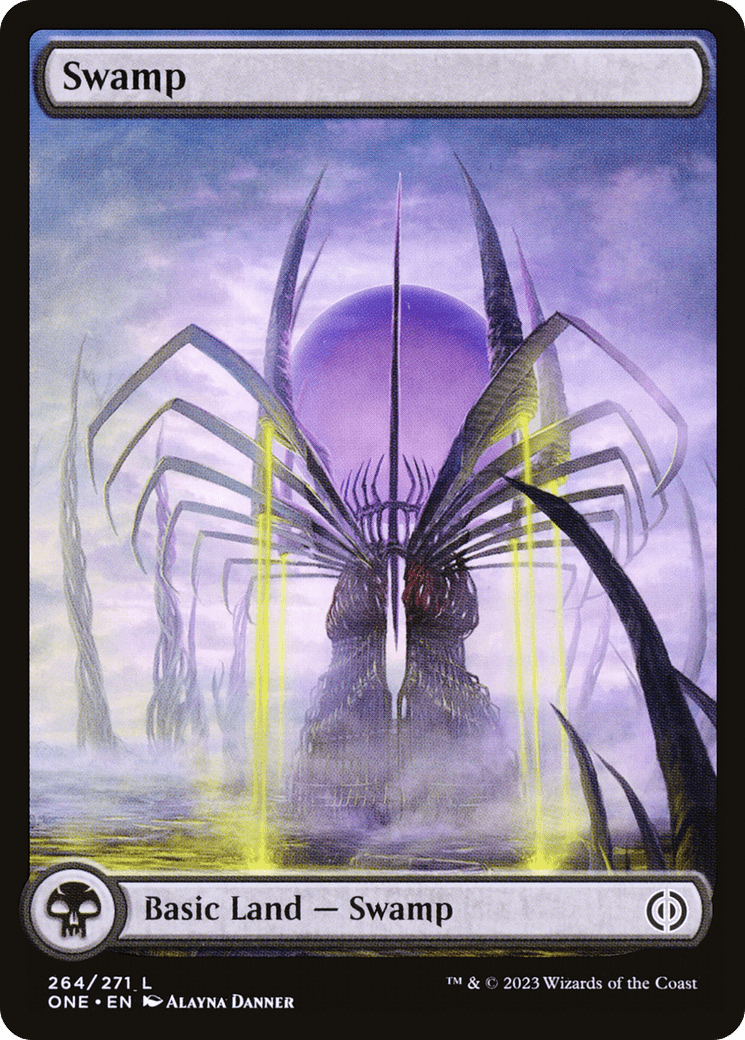 Swamp (264) (Full-Art) [Phyrexia: All Will Be One] MTG Single Magic: The Gathering  | Multizone: Comics And Games