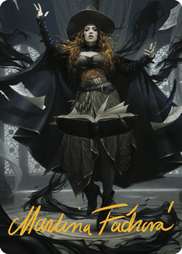 Tasha, the Witch Queen Art Card (41) (Gold-Stamped Signature) [Commander Legends: Battle for Baldur's Gate Art Series] MTG Single Magic: The Gathering  | Multizone: Comics And Games
