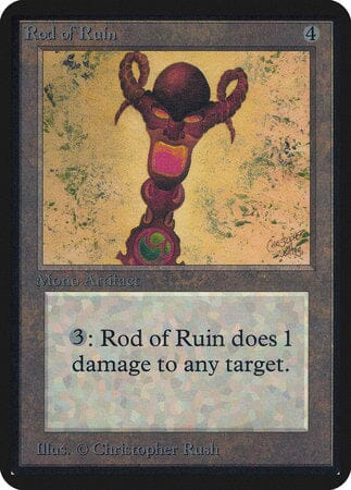 Rod of Ruin [Limited Edition Alpha] MTG Single Magic: The Gathering  | Multizone: Comics And Games