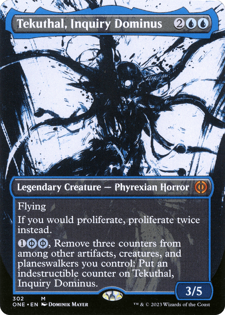 Tekuthal, Inquiry Dominus (Borderless Ichor) [Phyrexia: All Will Be One] MTG Single Magic: The Gathering  | Multizone: Comics And Games