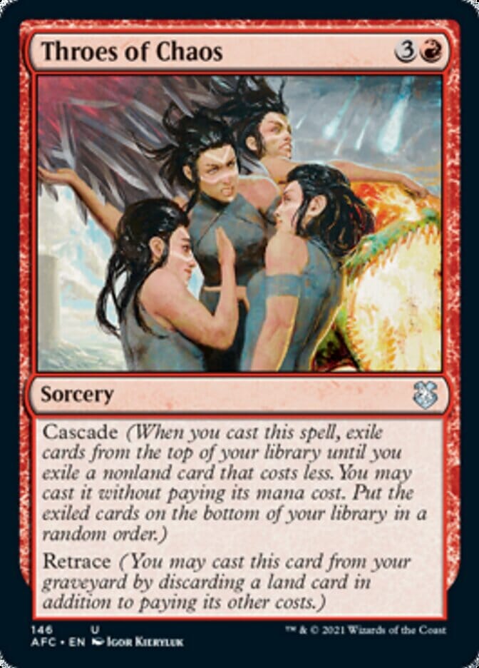 Throes of Chaos [Dungeons & Dragons: Adventures in the Forgotten Realms Commander] MTG Single Magic: The Gathering  | Multizone: Comics And Games