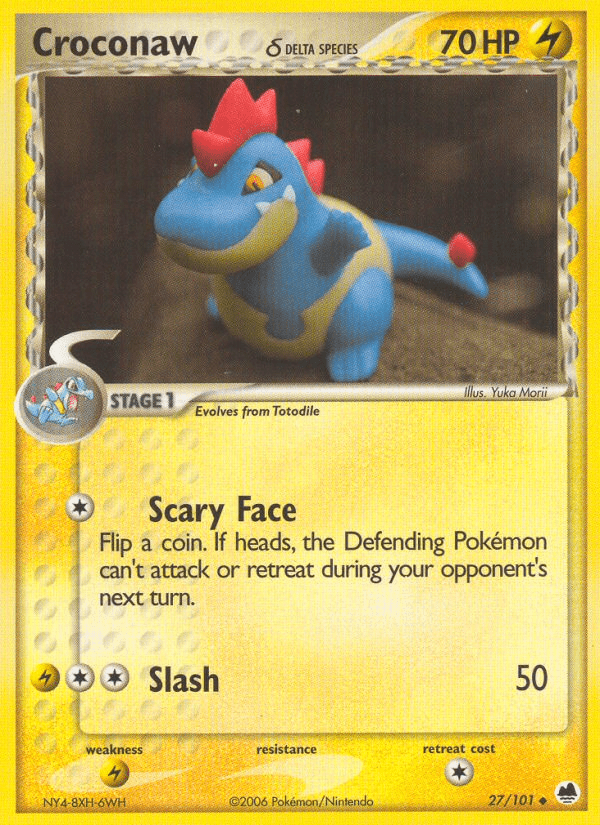 Croconaw (27/101) (Delta Species) [EX: Dragon Frontiers] Pokemon Single Pokémon  | Multizone: Comics And Games