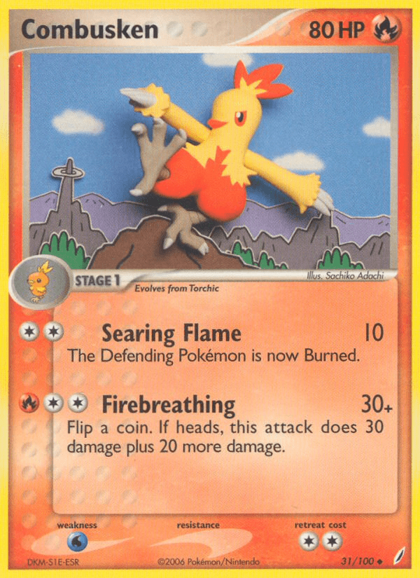 Combusken (31/100) [EX: Crystal Guardians] Pokemon Single Pokémon  | Multizone: Comics And Games