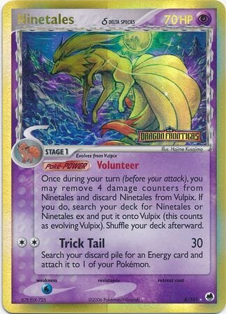 Ninetales (8/101) (Delta Species) (Stamped) [EX: Dragon Frontiers] Pokemon Single Pokémon  | Multizone: Comics And Games