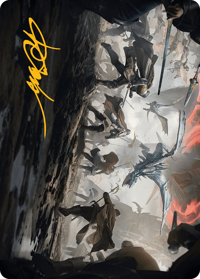 Invasion of Dominaria Art Card (Gold-Stamped Signature) [March of the Machine Art Series] MTG Single Magic: The Gathering  | Multizone: Comics And Games