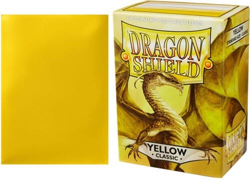 Classic Yellow Dragon Shield Sleeves (100ct) Dragon Shield Multizone  | Multizone: Comics And Games