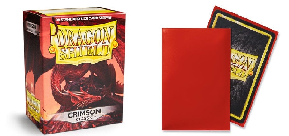 Classic Crimson Dragon Shield Sleeves (100ct) Dragon Shield Multizone  | Multizone: Comics And Games