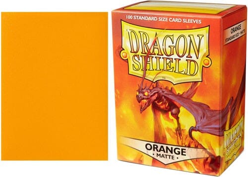 Matte Orange Dragon Shield Sleeves (100ct) Dragon Shield Multizone  | Multizone: Comics And Games