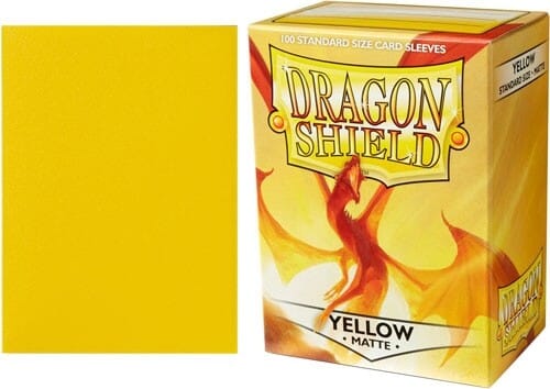 Matte Yellow Dragon Shield Sleeves (100ct) Dragon Shield Multizone  | Multizone: Comics And Games