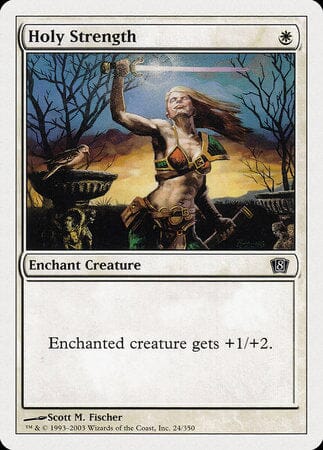 Holy Strength [Eighth Edition] MTG Single Magic: The Gathering  | Multizone: Comics And Games