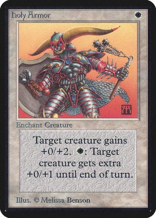 Holy Armor [Limited Edition Alpha] MTG Single Magic: The Gathering  | Multizone: Comics And Games