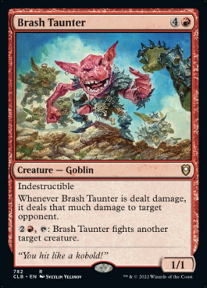 Brash Taunter [Commander Legends: Battle for Baldur's Gate] MTG Single Magic: The Gathering  | Multizone: Comics And Games