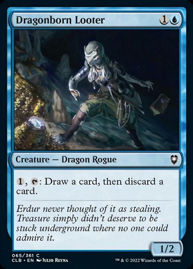 Dragonborn Looter [Commander Legends: Battle for Baldur's Gate] MTG Single Magic: The Gathering  | Multizone: Comics And Games