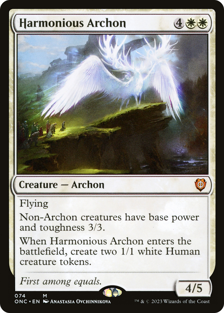 Harmonious Archon [Phyrexia: All Will Be One Commander] MTG Single Magic: The Gathering  | Multizone: Comics And Games