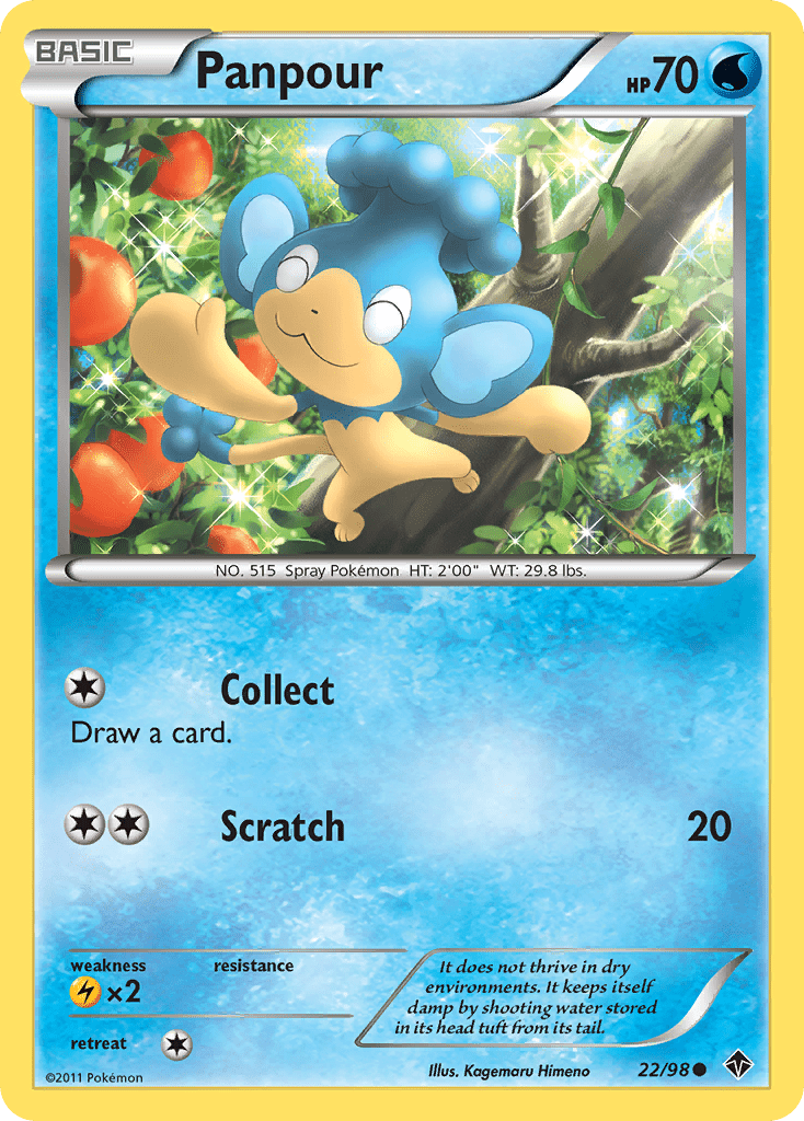 Panpour (22/98) [Black & White: Emerging Powers] Pokemon Single Pokémon  | Multizone: Comics And Games