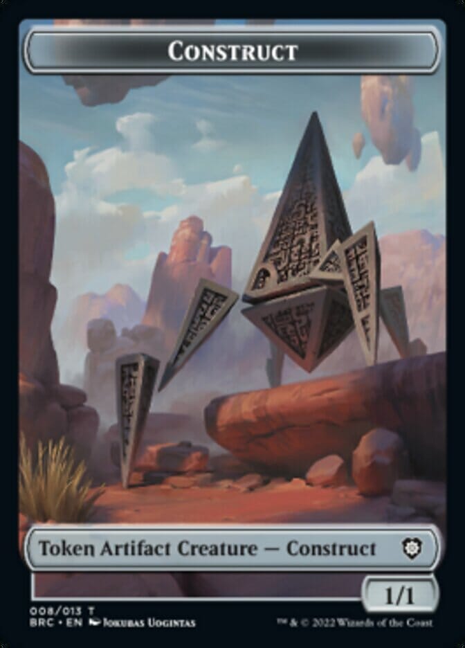 Construct (008) // Phyrexian Myr Double-Sided Token [The Brothers' War Commander Tokens] MTG Single Magic: The Gathering  | Multizone: Comics And Games