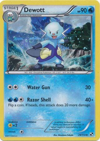 Dewott (29/114) (Cracked Ice Holo) [Black & White: Base Set] Pokemon Single Pokémon  | Multizone: Comics And Games