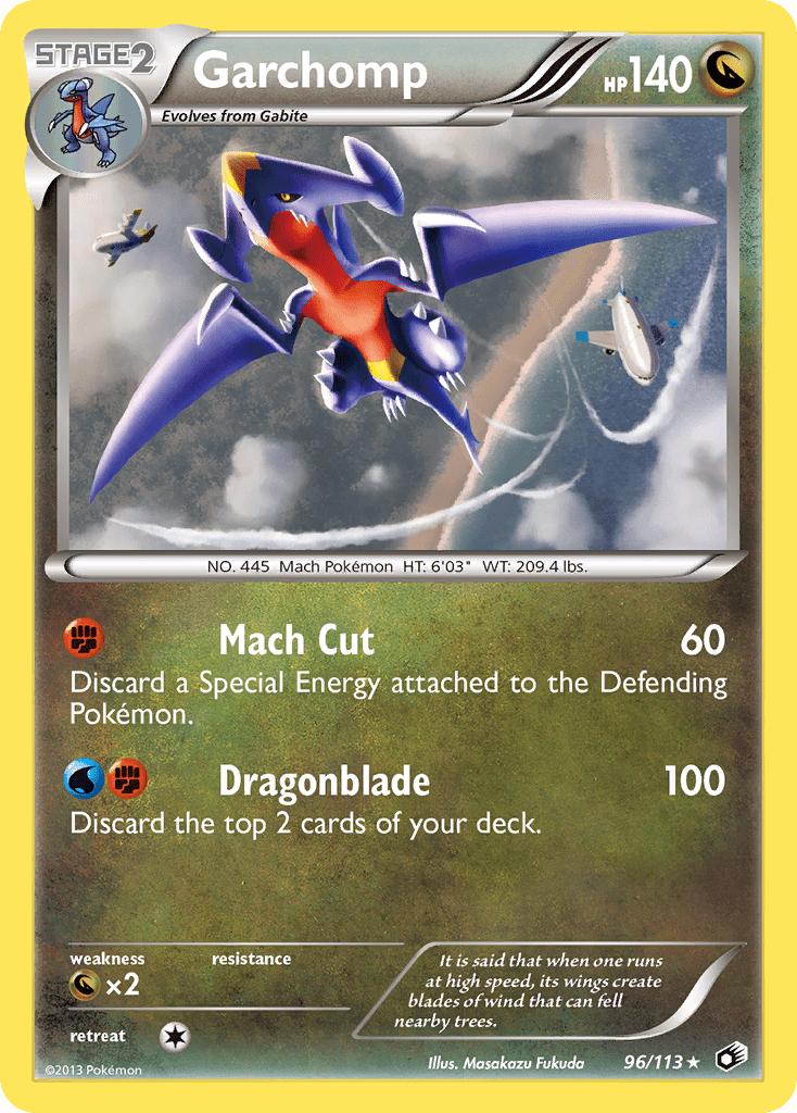 Garchomp (96/113) [Black & White: Legendary Treasures] Pokemon Single Pokémon  | Multizone: Comics And Games