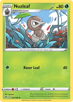 Nuzleaf (011/185) [Sword & Shield: Vivid Voltage] Pokemon Single Pokémon  | Multizone: Comics And Games