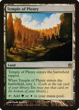 Temple of Plenty [Born of the Gods] MTG Single Magic: The Gathering  | Multizone: Comics And Games